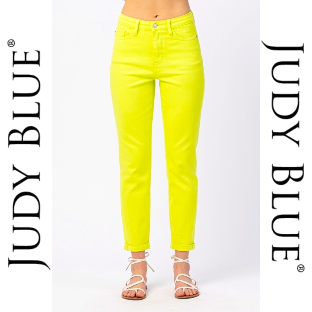Lime green Judy blue jeans size 3/26